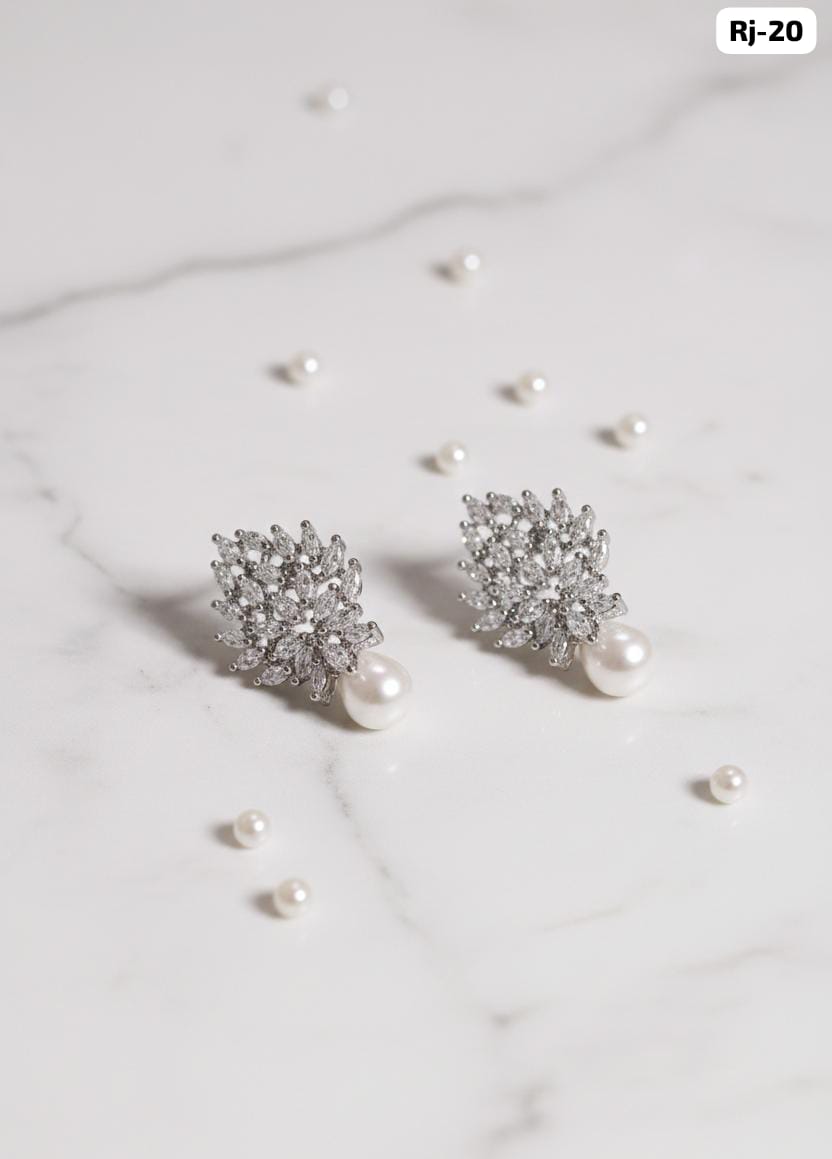 Premium Crystal Drop Earrings - View 2