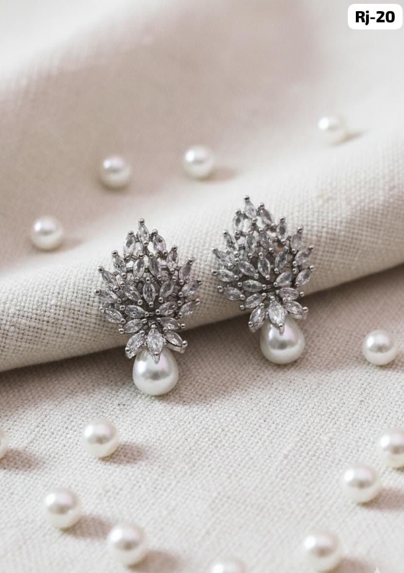 Premium Crystal Drop Earrings - View 3