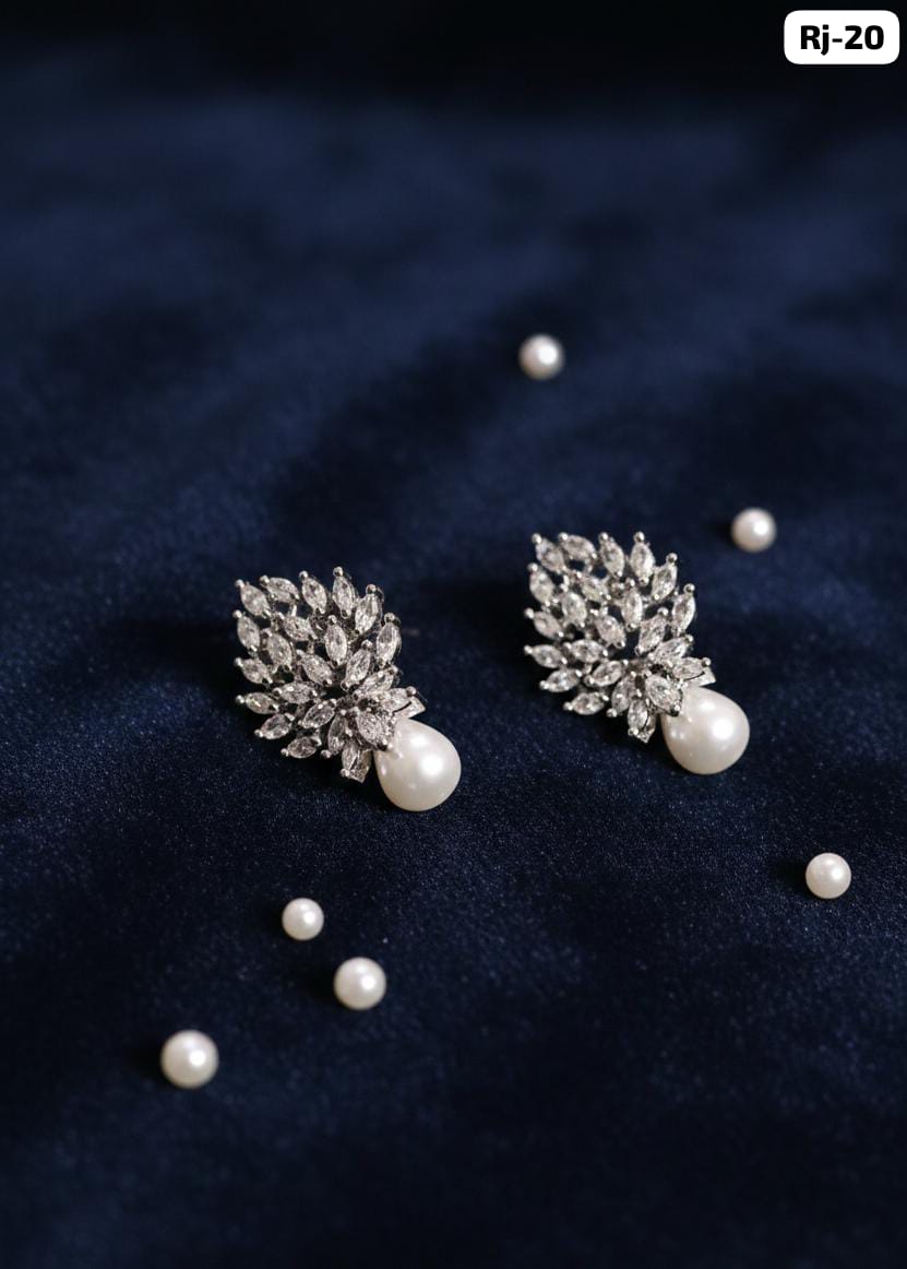 Crystal Drop Earrings - View 3