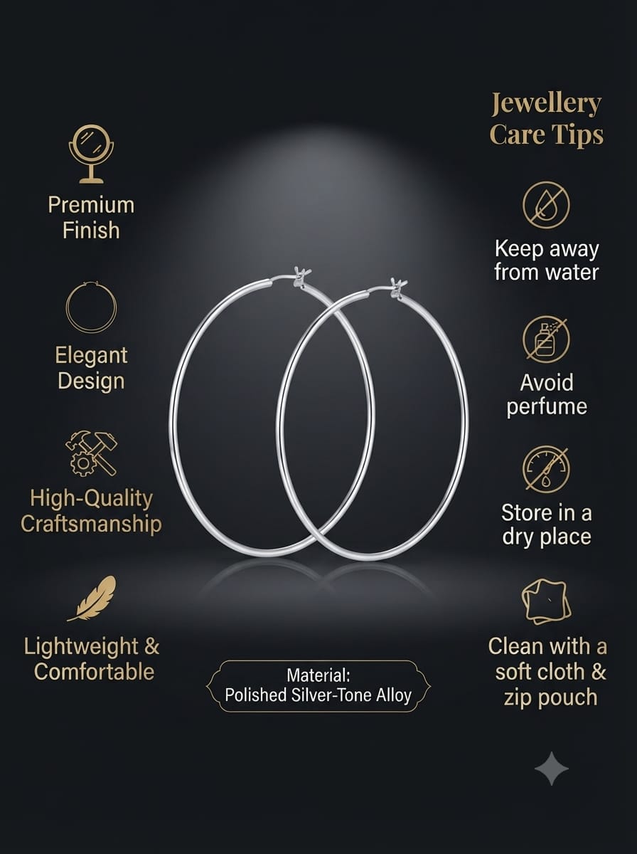 Classic Silver Hoop Earrings