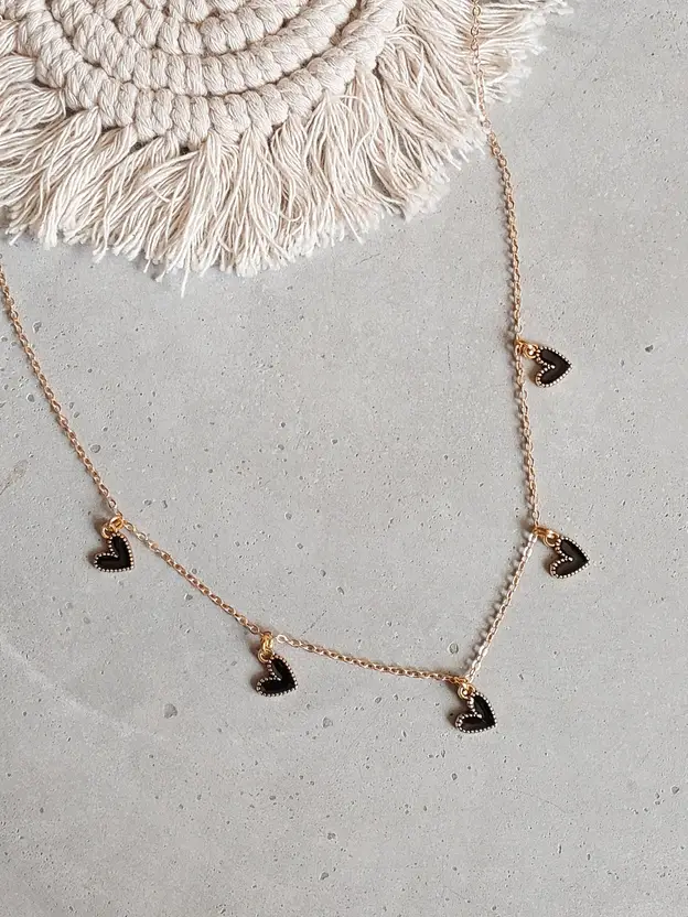Gold-tone necklace chain with lobster clasp detail